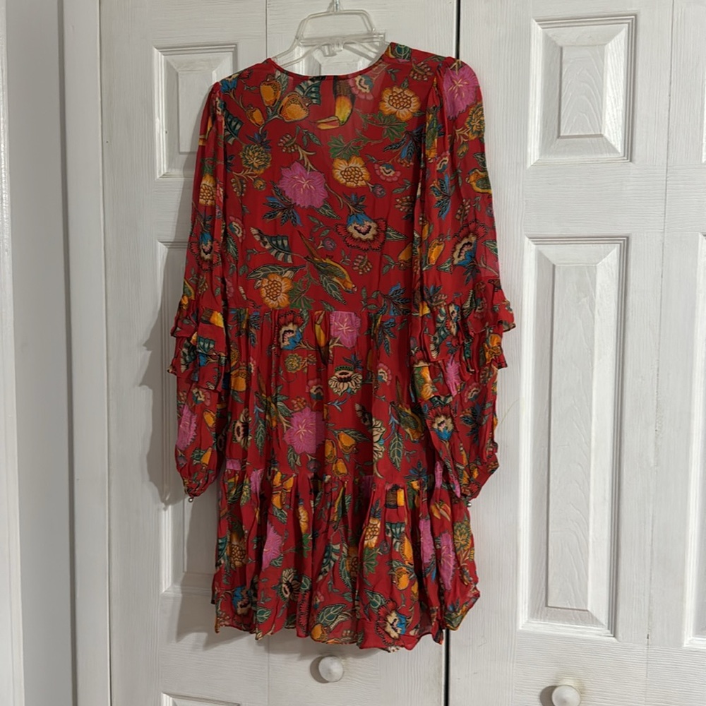 FARM Rio Red Floral Dress - Picture 11 of 11
